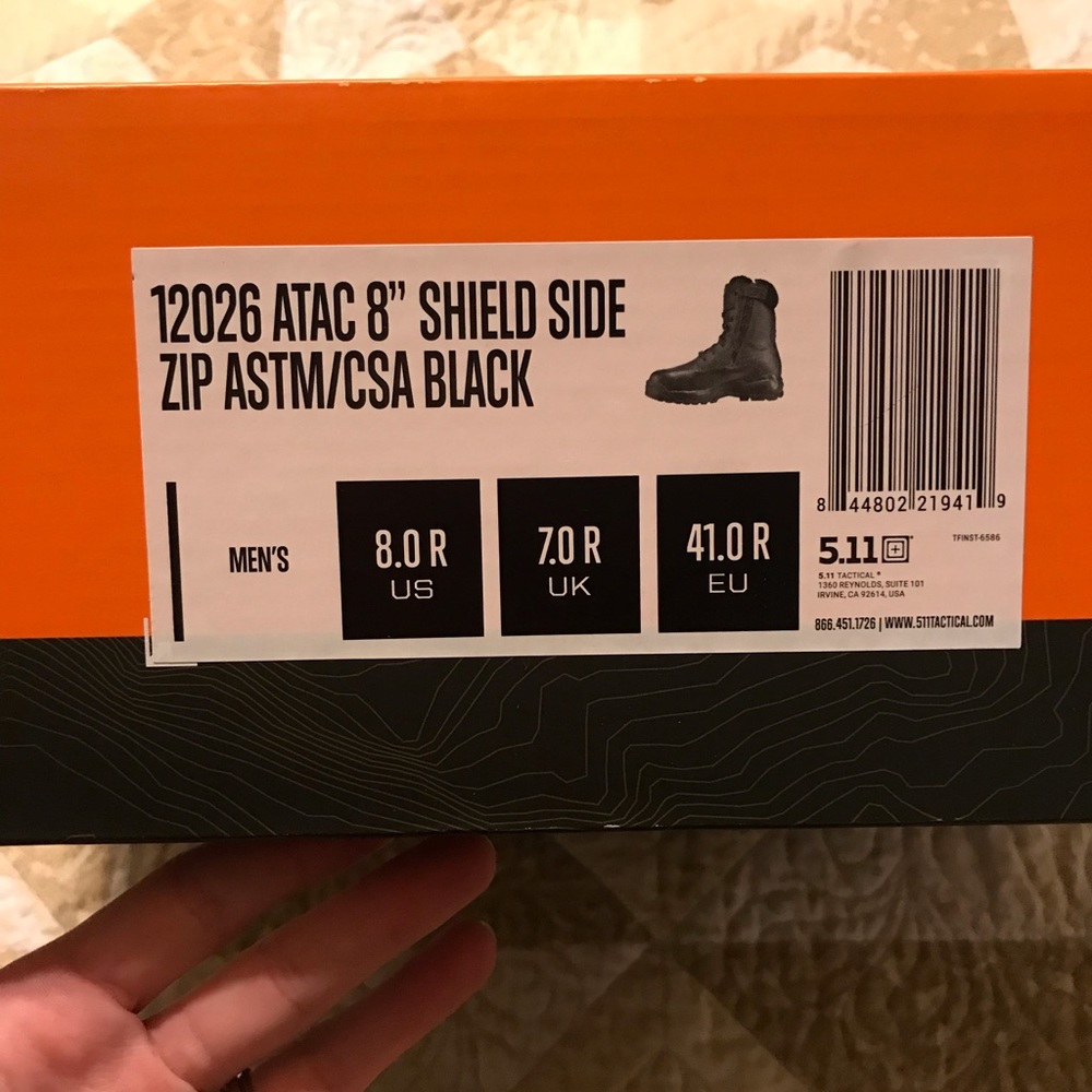 Men’s black boots. Brand new. Never worn.